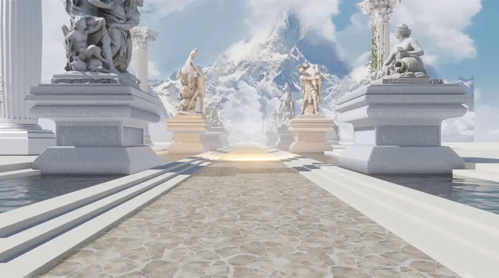 Virtuelle Laufwelt Mythological Corridor