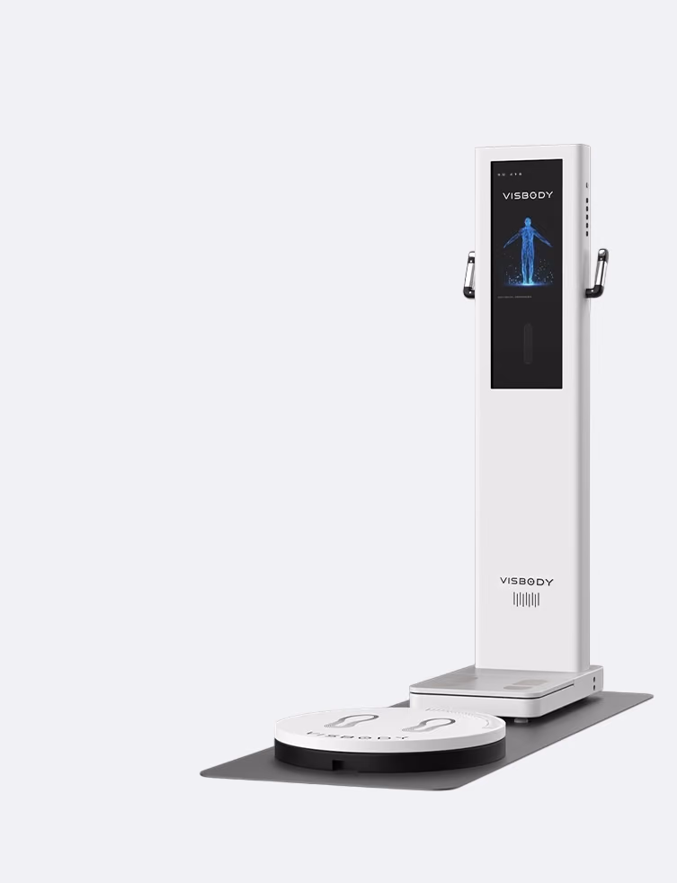 Visbody S30 3D-Körperscanner mit Säule, Touchscreen und Drehteller
