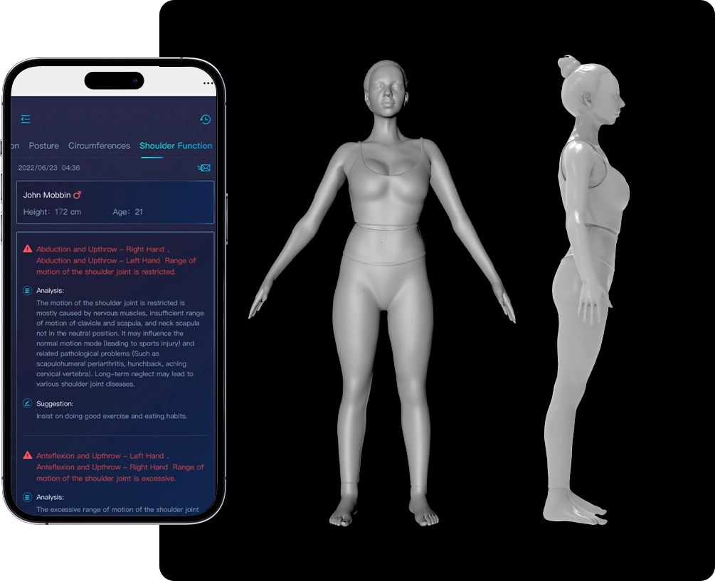3d Körperscanner, 3d Body Scanner, 3d körperanalyse